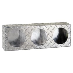 Buyers Products Triple Round Light Box Diamond Tread Aluminum - LB6183ALDT