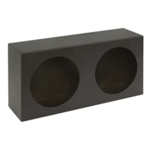 Buyers Products Dual Round Light Box Black Powder Coated Steel - LB6123