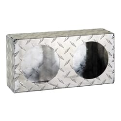 Buyers Products Dual Round Light Box Diamond Tread Aluminum - LB6123ALDT