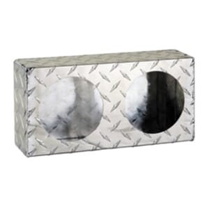 Buyers Products Dual Round Light Box Diamond Tread Aluminum - LB6123ALDT