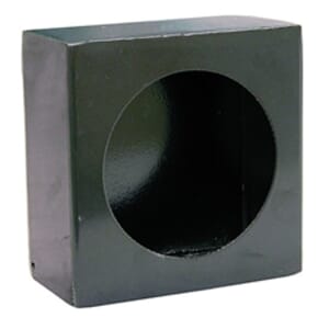 Buyers Products Single Round Light Box Black Powder Coated Steel - LB663