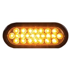 Buyers Products 6 Inch Amber Oval Recessed Strobe Light With 24 LED - SL65AO
