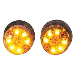 Buyers Products 25 Foot Amber Push-On Hideaway Strobe Kit With In-Line Flashers With 6 LED - 8891326