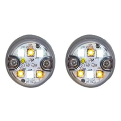 Buyers Products 25 Foot Amber/Clear Push-On Hideaway Strobe Kit With In-Line Flashers With 6 LED - 8891327