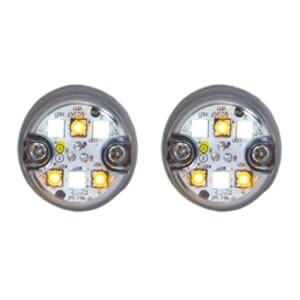 Buyers Products 25 Foot Amber/Clear Push-On Hideaway Strobe Kit With In-Line Flashers With 6 LED - 8891327