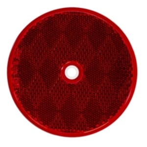 Buyers Products 3.1875 Inch Red Round DOT Bolt-On Reflectors - 5623316