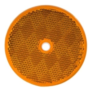 Buyers Products 3.1875 Inch Amber Round DOT Bolt-On Reflectors - 5623317