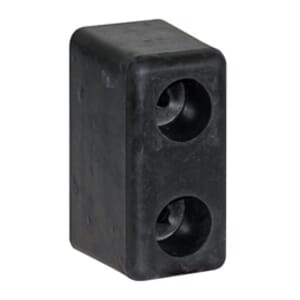 Buyers Products Molded Rubber Bumper - 3 x 3-1/2 x 6 Inch Tall - Set of 2, Unpackaged - B5500