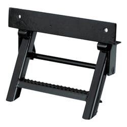 Buyers Products 1-Rung Black Retractable Truck Step with Nonslip Tread - 17.38 x 15 Inch - RS1