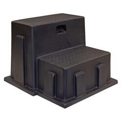 Buyers Products Black Polymer Utility Step - 24 x 21 x 16 Inch Tall - 3013658