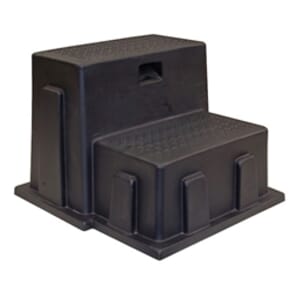 Buyers Products Black Polymer Utility Step - 24 x 21 x 16 Inch Tall - 3013658