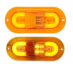 Optronics GloLight 6" Oval Sealed LED E Rated Mid-Ship Turn Signal and Intermediate Marker Light - STL175AMFB