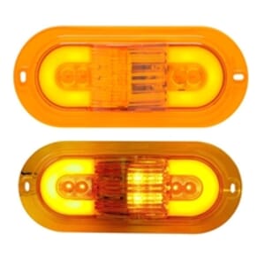 Optronics GloLight 6" Oval Sealed LED E Rated Mid-Ship Turn Signal and Intermediate Marker Light - STL175AMFB