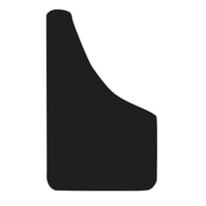 Buyers Products Thermo Flex Fender Guard Black Mudflaps 10x18 Inch - B1018PPB