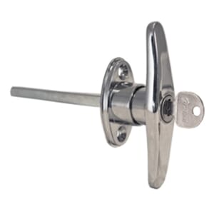 Buyers Products T-Type Locking Door Handle - 3-7/8 Inch Handle Length with CL001 Key - B2392L