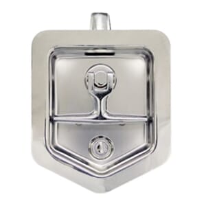 Buyers Products 6-Inch Stainless Steel Single- Point T-Handle Latch with key cylinder, gasket and keys - L8816