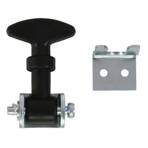 Buyers Products 2-1/2 Inch Mini Easy Grip Rubber Hood Catch With Bracket - WJ202