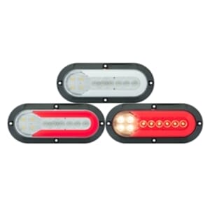 Optronics FUSION ™ GloLight ® 25-LED 6” Surface Mount Stop/Turn/Tail/Back-Up Light - STL1211RCFHPG