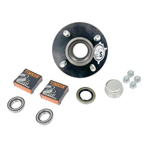 TruRyde® BT8 4-4" Trailer Hub with Parts including Timken® Bearings for a 2,000 lbs. Trailer Axle - BT121E-TK
