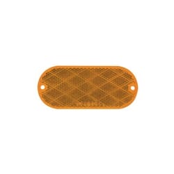Optronics Yellow Oblong Self Adhesive/Screw Mount Reflector - RE11AB