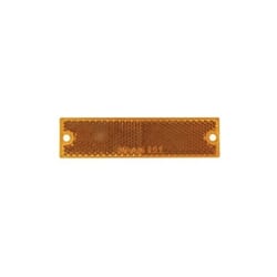Optronics Yellow Thinline Self Adhesive/Screw Mount Reflector - RE15AB