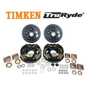 5-5.5" Bolt Circle 3,500 lbs. TruRyde® Trailer Axle Electric Brake Kit with Timken® Bearings - BK555ELE-TK