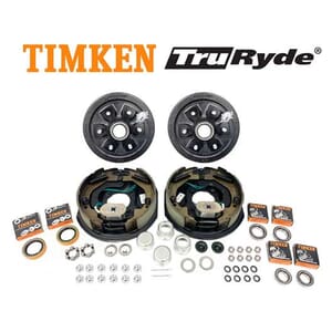 6-5.5" Bolt Circle 3,500 lbs. TruRyde® Trailer Axle Electric Brake Kit with Timken® Bearings - BK655ELE-TK