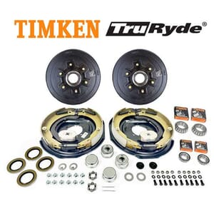 6-5.5" Bolt Circle 5,200 lbs. TruRyde® Trailer Axle Electric Brake Kit with Timken Bearings - BK13ELE-TK