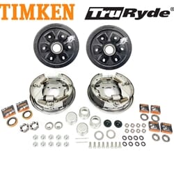 6-5.5" Bolt Circle 3,500 lbs. TruRyde® Trailer Axle Hydraulic Brake Kit with Timken® Bearings - BK655HYD-TK