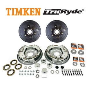 6-5.5" Bolt Circle 5,200 lbs. TruRyde® Trailer Axle Hydraulic Brake Kit with Timken Bearings - BK13HYD-TK