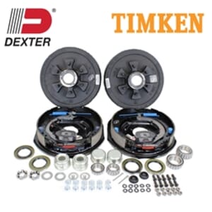 Dexter® 6-5.5" Bolt Circle 5,200 lbs. Trailer Axle Electric Brake Kit with Timken® Bearings - BK13ELE-DB-TK