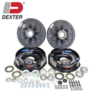 Dexter® 8-6.5" Bolt Circle 7,000 lbs. Trailer Axle Electric Brake Kit - BK42865ELE-DB