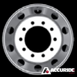 22.5" Accuride Hub Pilot Aluminum Wheel with Standard Polish - 42644SP