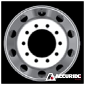 22.5" Accuride Hub Pilot Aluminum Wheel with Extra Polish - 42644XP