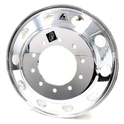 Accuride Extra Polish Both Sides 19.5" x 6" 10-225mm Bolt Circle Dual Wheel - 40018XP