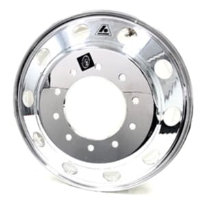 Accuride Extra Polish Both Sides 19.5" x 6" 10-225mm Bolt Circle Dual Wheel - 40018XP