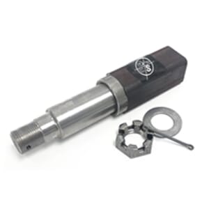 1.5" Square 84 Trailer Axle Spindle with Nut, Washer, and Cotter Pin - SP20484X