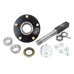 Square SP104BT8X BT8 Spindle & 5-4.5" Bolt Circle Trailer Hub - SP1BT8BT122E