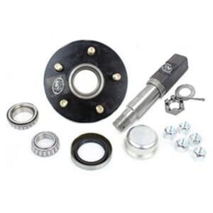 Square SP20484X 84 Spindle & 5-5.5" Bolt Circle Trailer Hub - SP284555LB1E