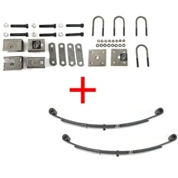 2,000 lbs. Trailer Axle Suspension kit Including Leaf Springs, Hanger & U-Bolt kit - 2000-KIT