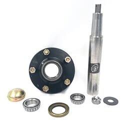 5 Bolt, 5½ Bolt Circle, 4" Pilot Implement Hub with Spindle and Parts - AG-H2555550-2ZHAWS