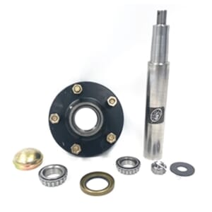 5 Bolt, 5½ Bolt Circle, 4" Pilot Implement Hub with Spindle and Parts - AG-H2555550-2ZHAWS