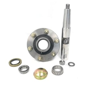 6 Bolt, 6" Bolt Circle, 4 5/8" Pilot Implement Hub with Spindle and Parts - AG-H3066600-2ZHAWS