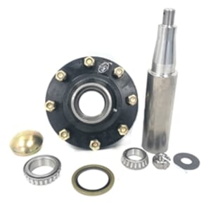 8 Bolt, 8" Bolt Circle, 6" Pilot Implement Hub with Spindle and Parts - AG-H608B8800-2ZHAWS