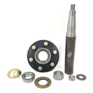 6 Bolt, 6" Bolt Circle, 4 5/8" Pilot Implement Hub with Spindle and Parts - AG-H8036600-1ZHAWS