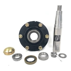 6 Bolt, 6" Bolt Circle, 4 5/8" Pilot Implement Hub with Spindle and Parts - AG-H8886600-2ZHAWS