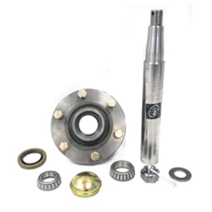 6 Bolt, 6" Bolt Circle, 4 5/8" Pilot Implement Hub with Spindle and Parts - AG-H6116600-1ZHAWS