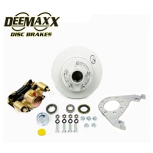 DeeMaxx® 3,500 lbs. Disc Brake Kit for One Wheel with Gold Zinc Caliper - DM35KGOLD