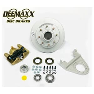 DeeMaxx® 7,000 lbs. Disc Brake Kit for One Wheel with Gold Zinc Caliper - DM7KGOLD