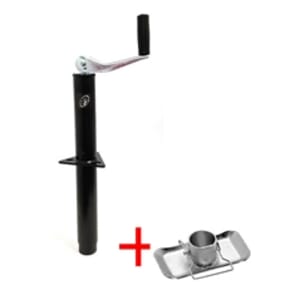 Ram® 5,000 lbs. A-Frame Trailer Jack w/Zinc Foot - TJA-5000-B-JF-100-Z